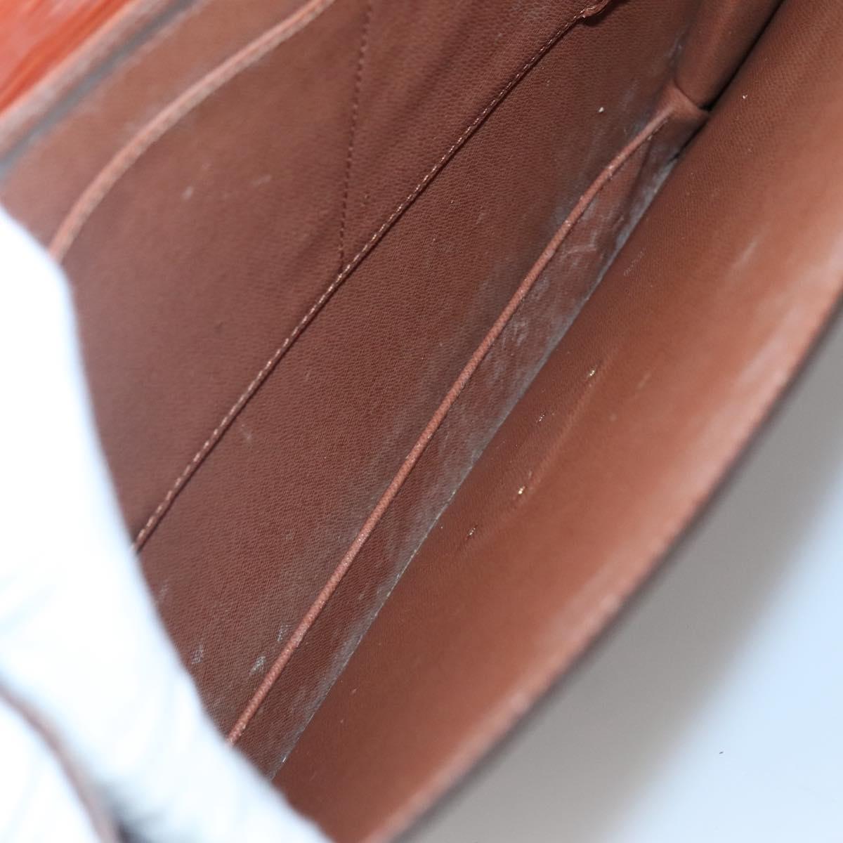 LOUIS VUITTON Epi Serviette Ambassador Business Bag Brown M54413 LV Auth ep9999