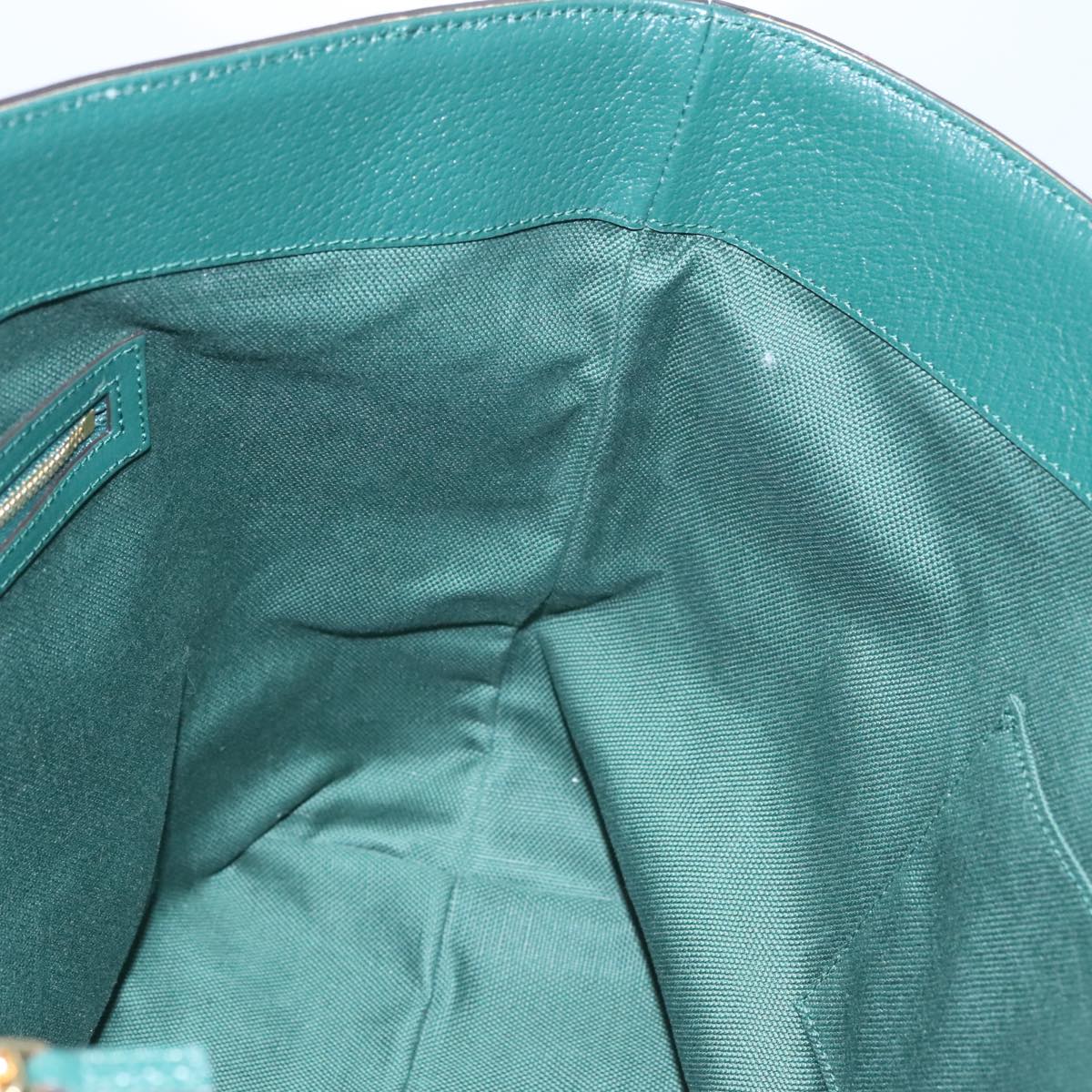GUCCI Ofidia GUCCI 100th Anniversary Tote Bag Canvas Green 676681 Auth FF3899AV