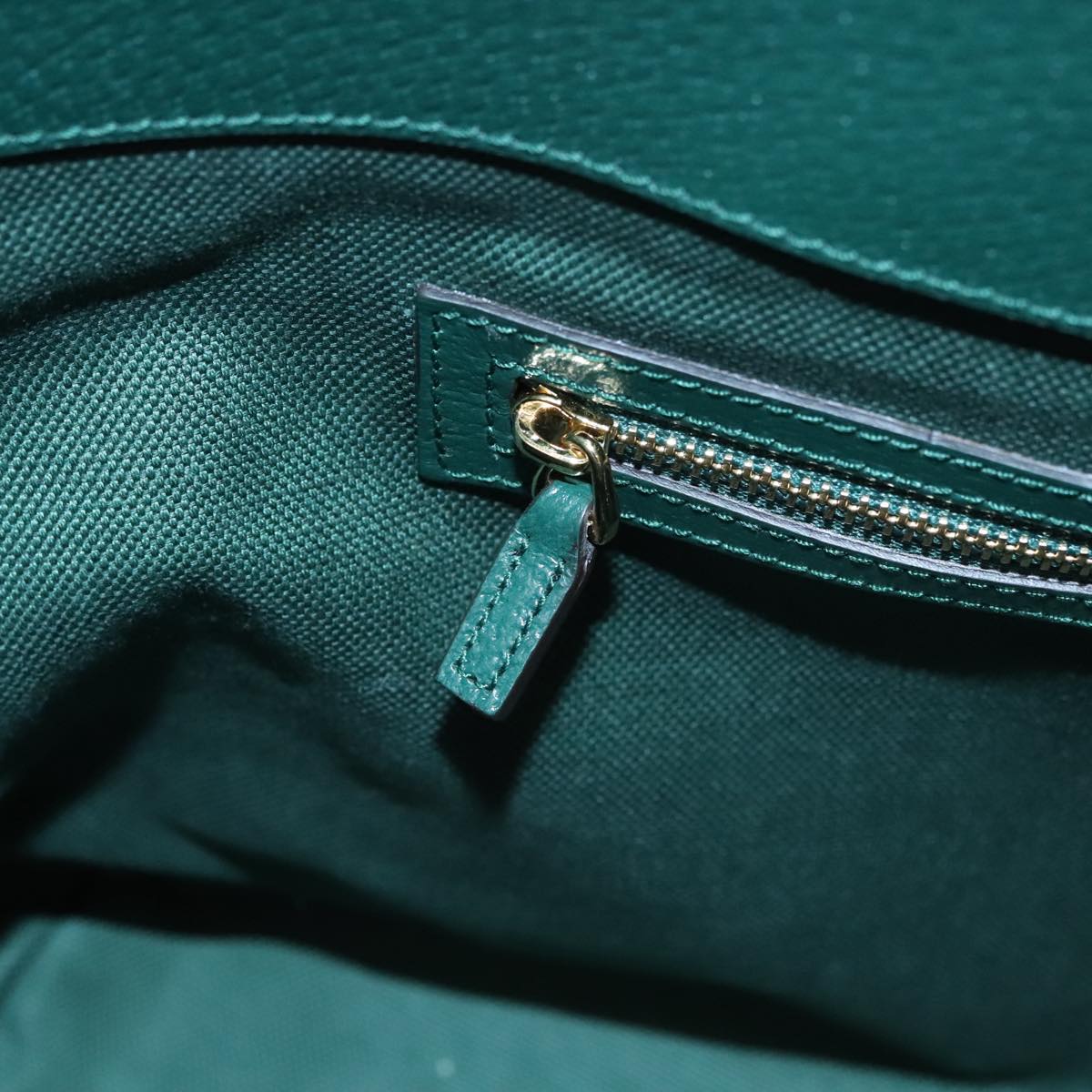 GUCCI Ofidia GUCCI 100th Anniversary Tote Bag Canvas Green 676681 Auth FF3899AV