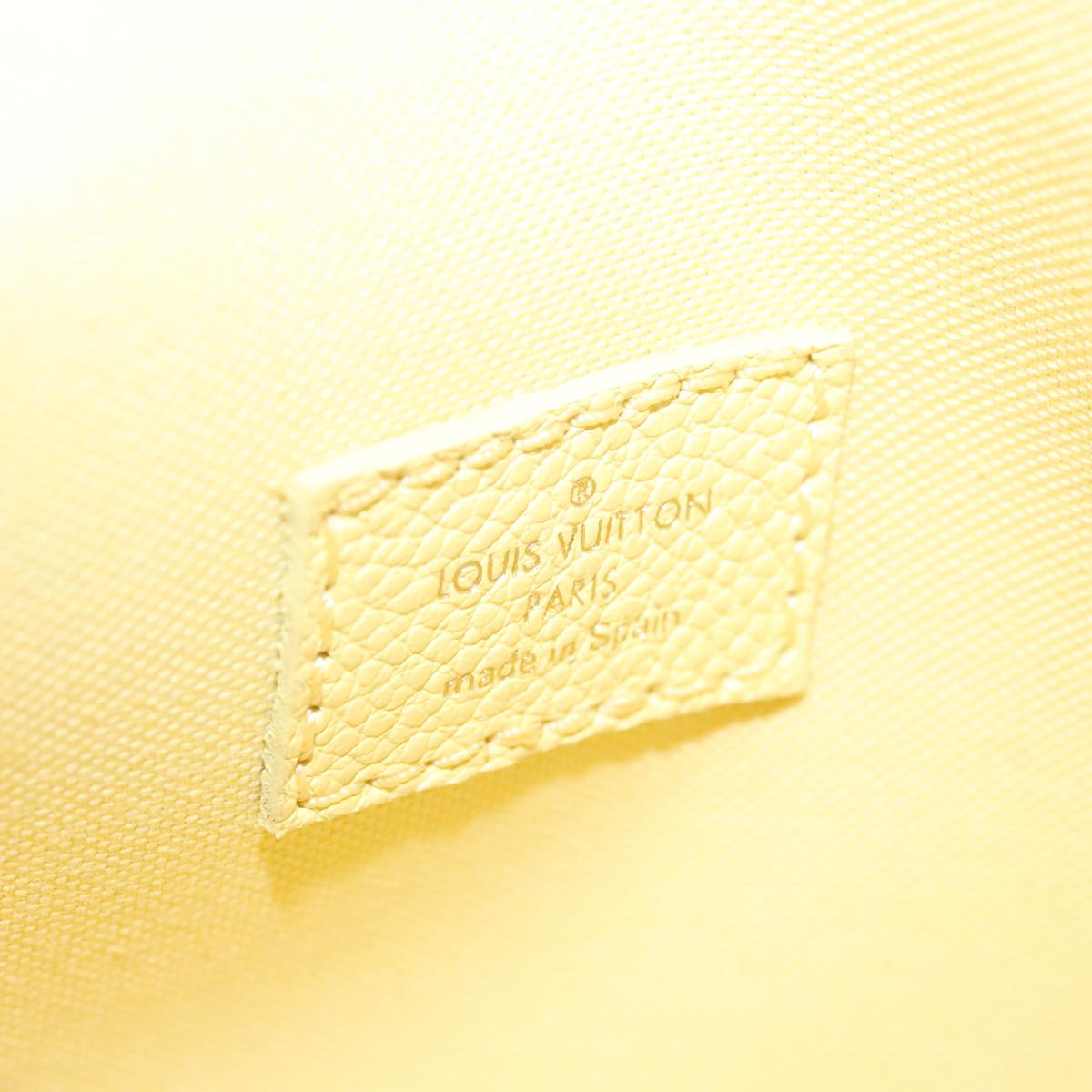 LOUIS VUITTON Monogram Empreinte Chain Micro Metis Bag Yellow LV Auth FF3954S