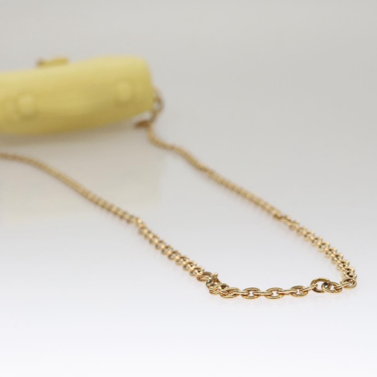 LOUIS VUITTON Monogram Empreinte Chain Micro Metis Bag Yellow LV Auth FF3954S