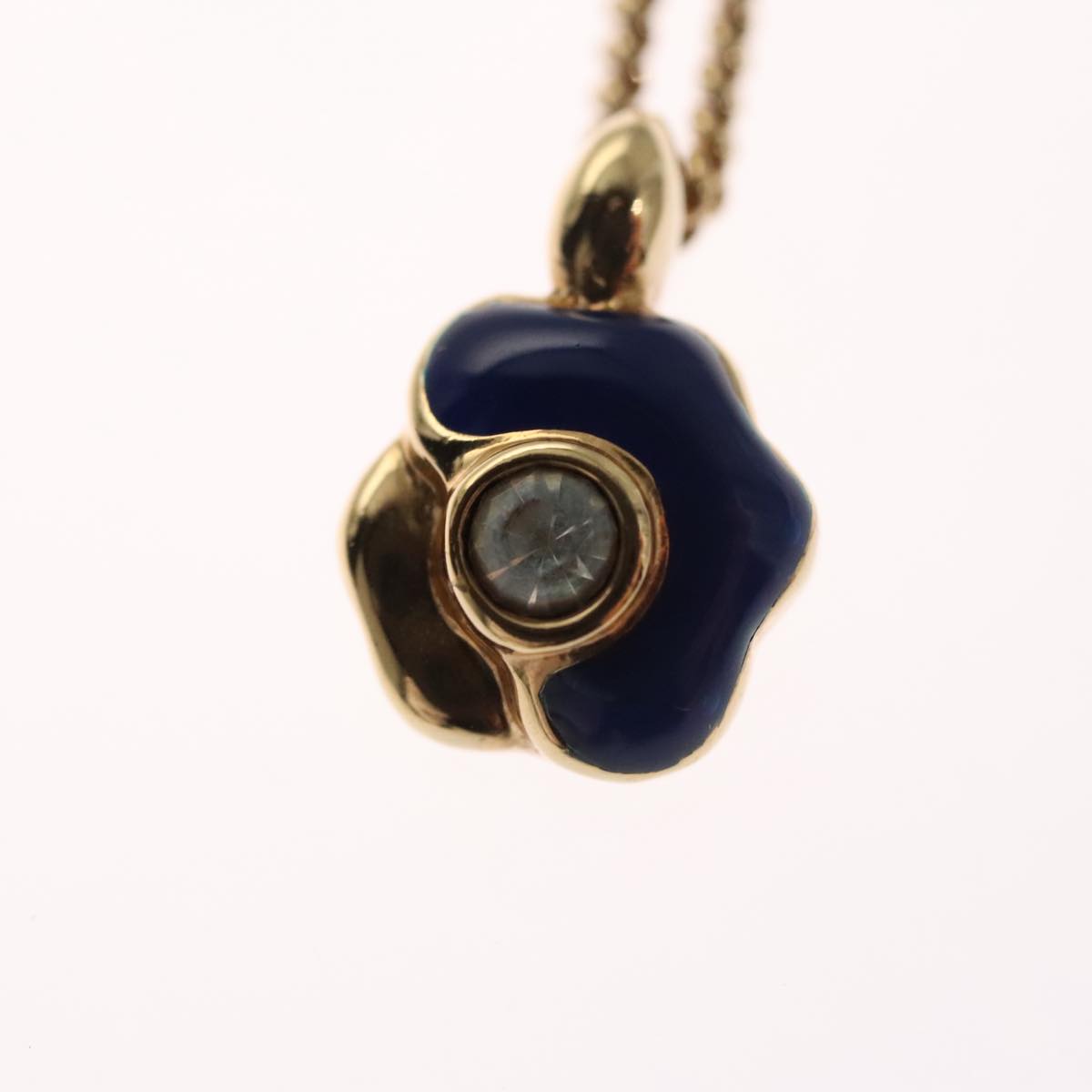 Christian Dior Necklace metal Gold Auth FF4623