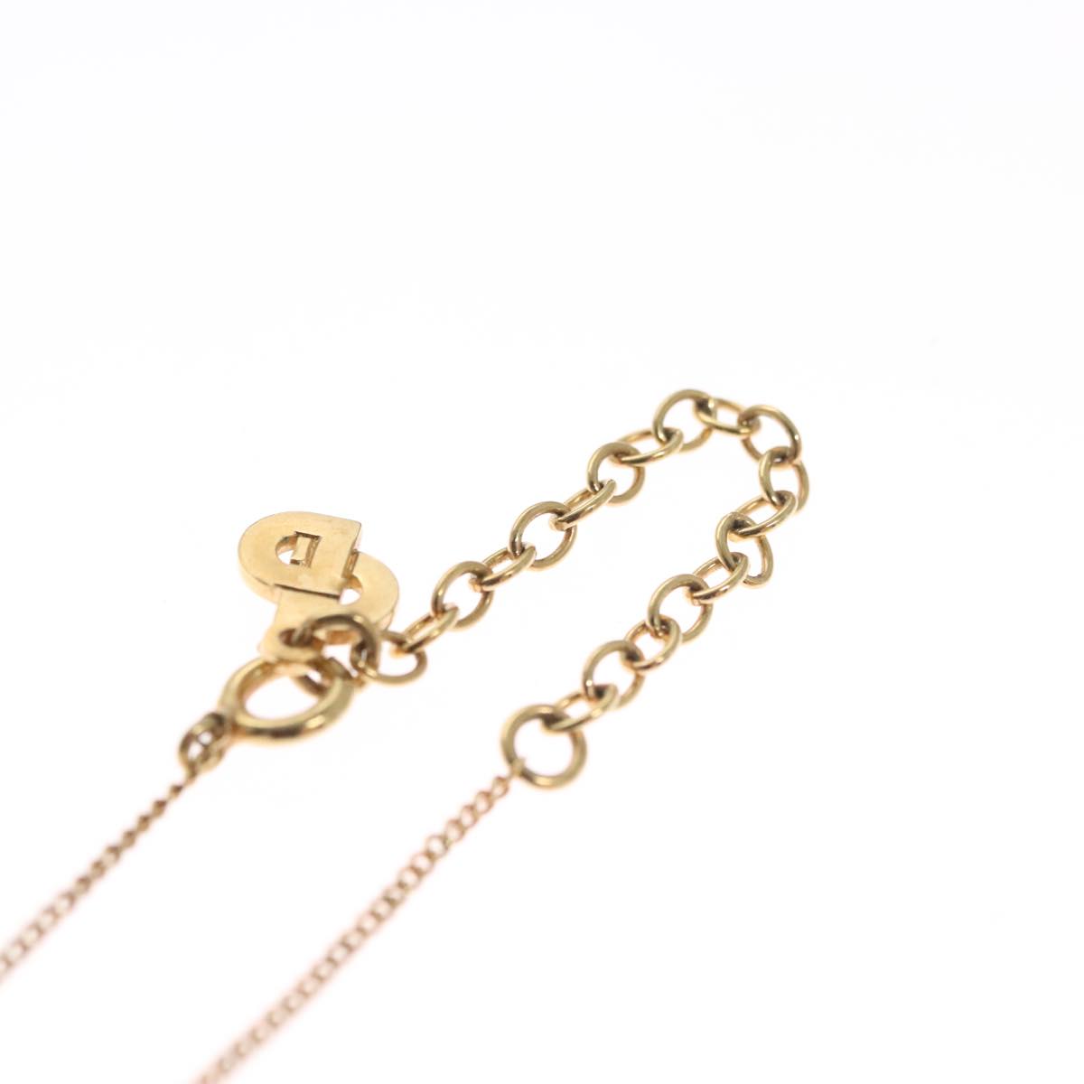 Christian Dior Necklace metal Gold Auth FF4664