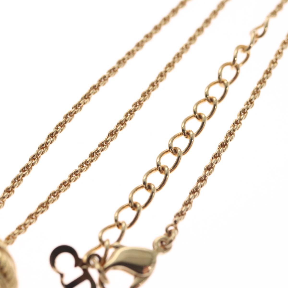 Christian Dior Necklace metal Gold Auth FF6330