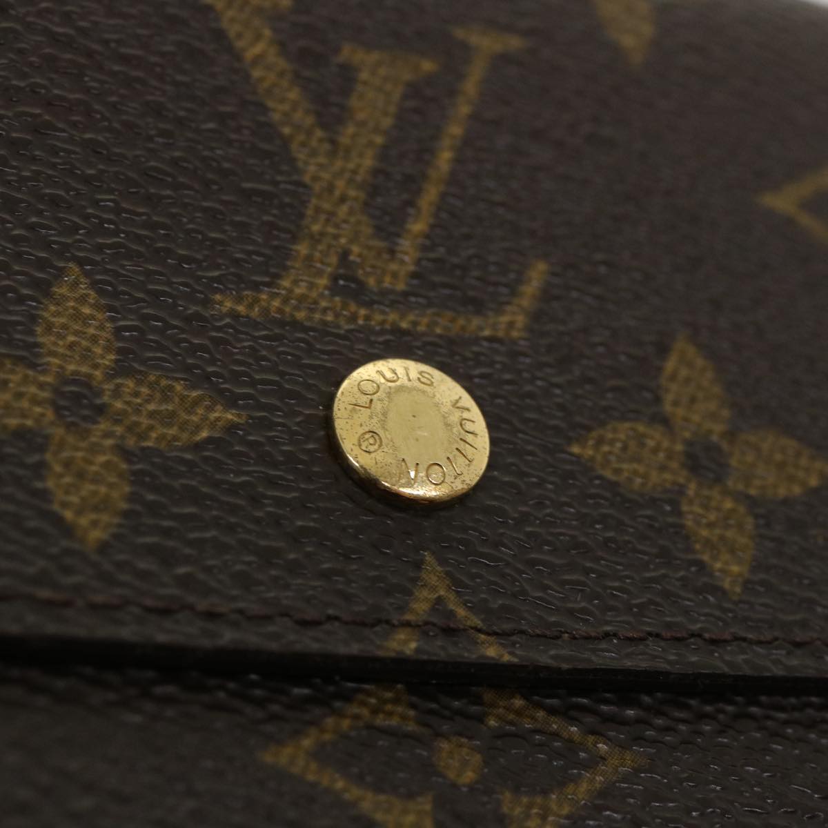 LOUIS VUITTON Monogram Portefeuille Elise Wallet M61654 LV Auth fm2030