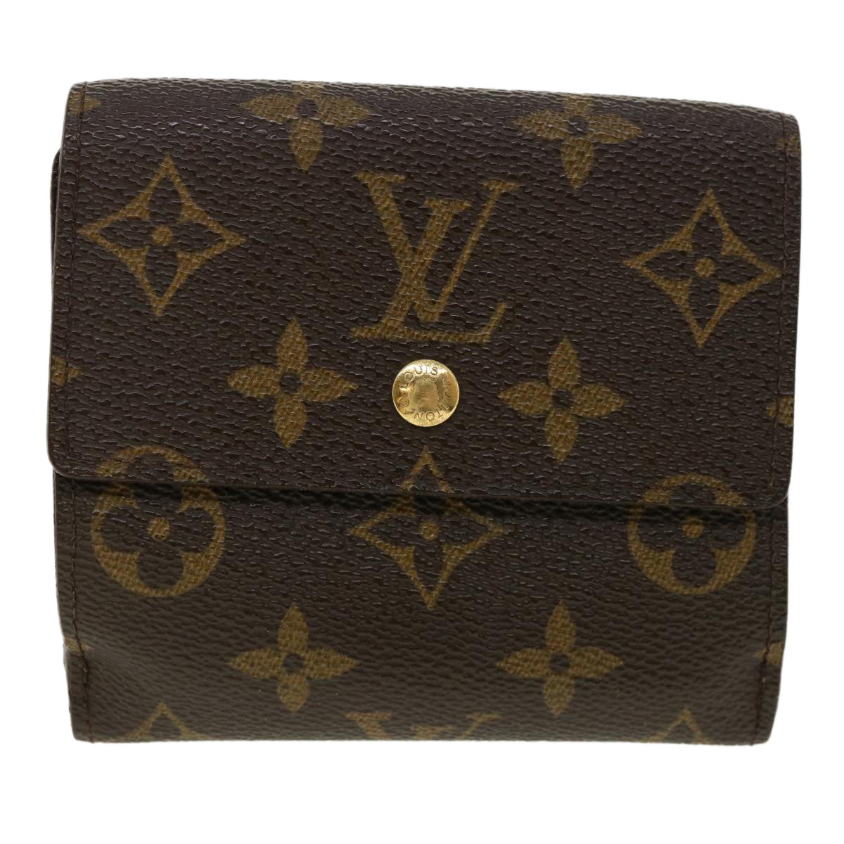 LOUIS VUITTON Monogram Portefeuille Elise Wallet M61654 LV Auth fm2030