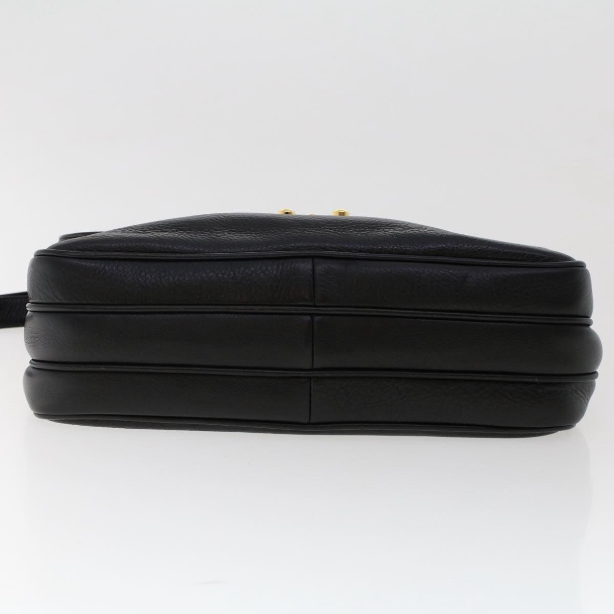 BALLY Shoulder Bag Patent leather Black Auth fm2583