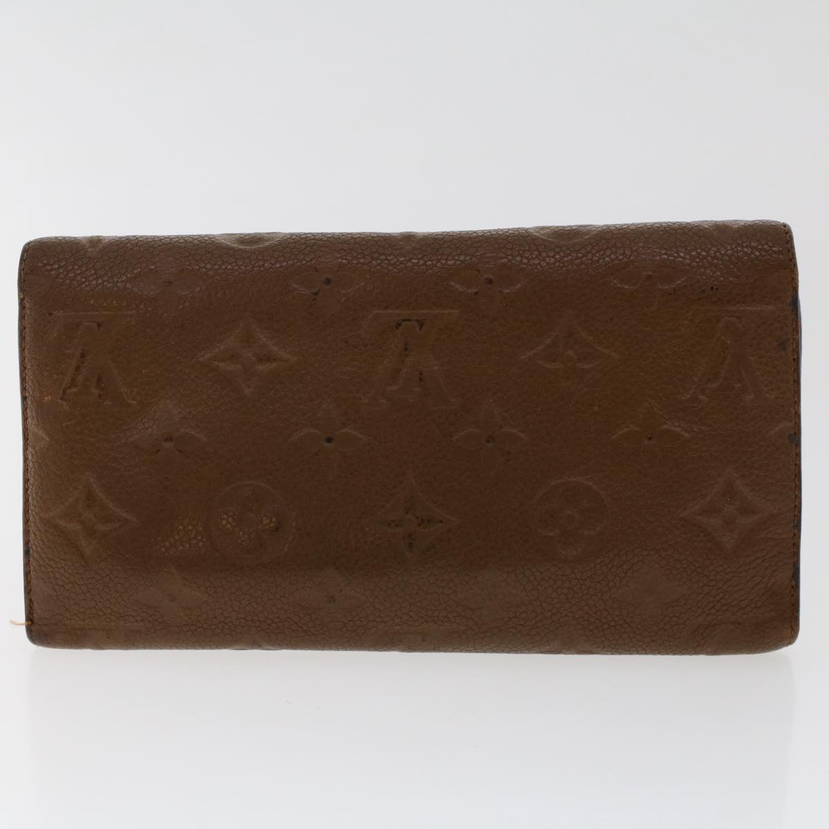 LOUIS VUITTON Monogram Empreinte Long Wallet 5Set White Brown Black Auth fm2618