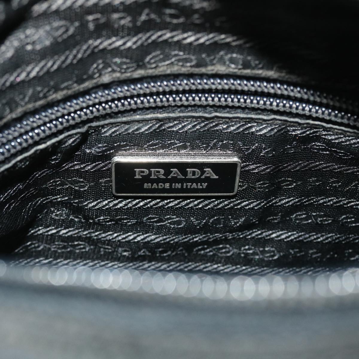 PRADA Shoulder Bag Nylon Black Auth fm2662