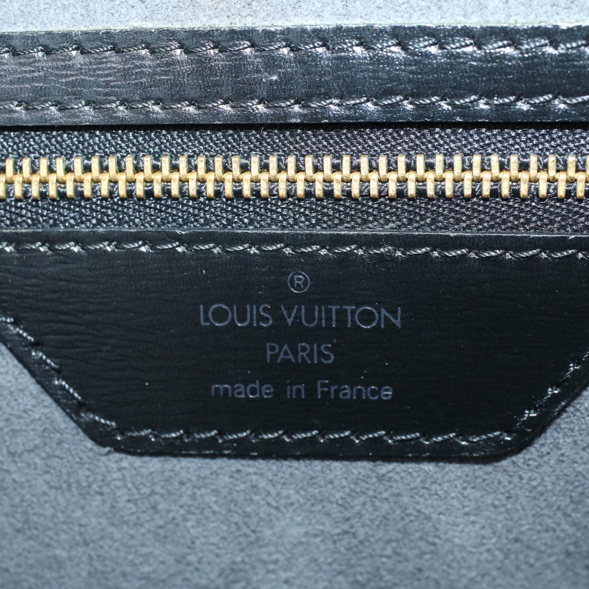 LOUIS VUITTON Epi Saint Jacques Shopping Shoulder Bag Black M52262 Auth fm2679