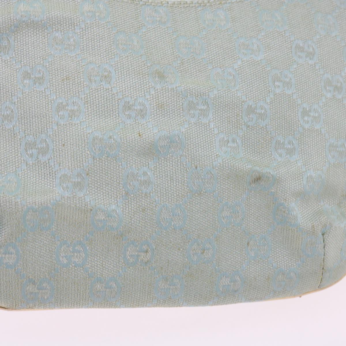 GUCCI GG Canvas Accessory Pouch Turquoise Blue 005 0813 Auth fm2785