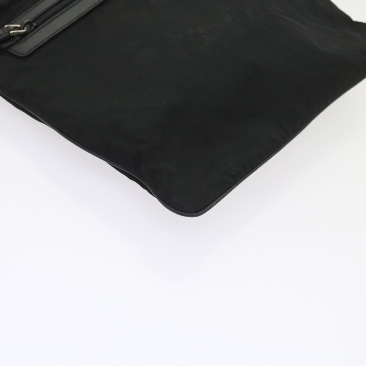 PRADA Shoulder Bag Nylon Black Auth fm2842