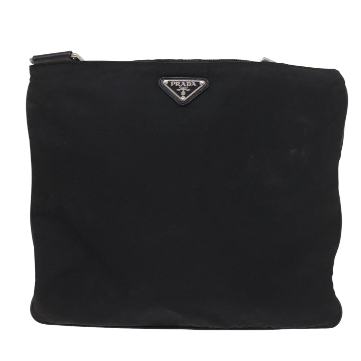 PRADA Shoulder Bag Nylon Black Auth fm2842