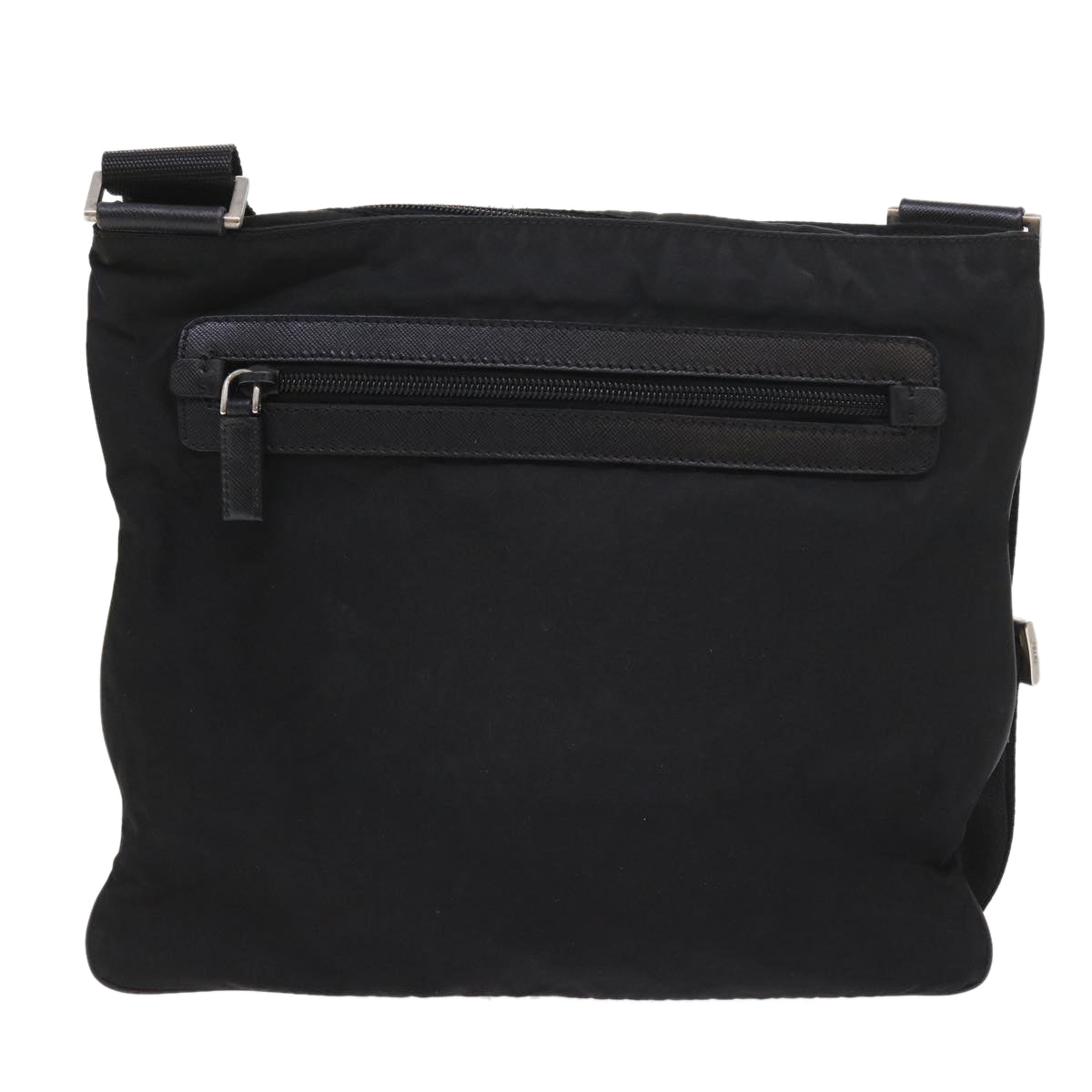 PRADA Shoulder Bag Nylon Black Auth fm2842