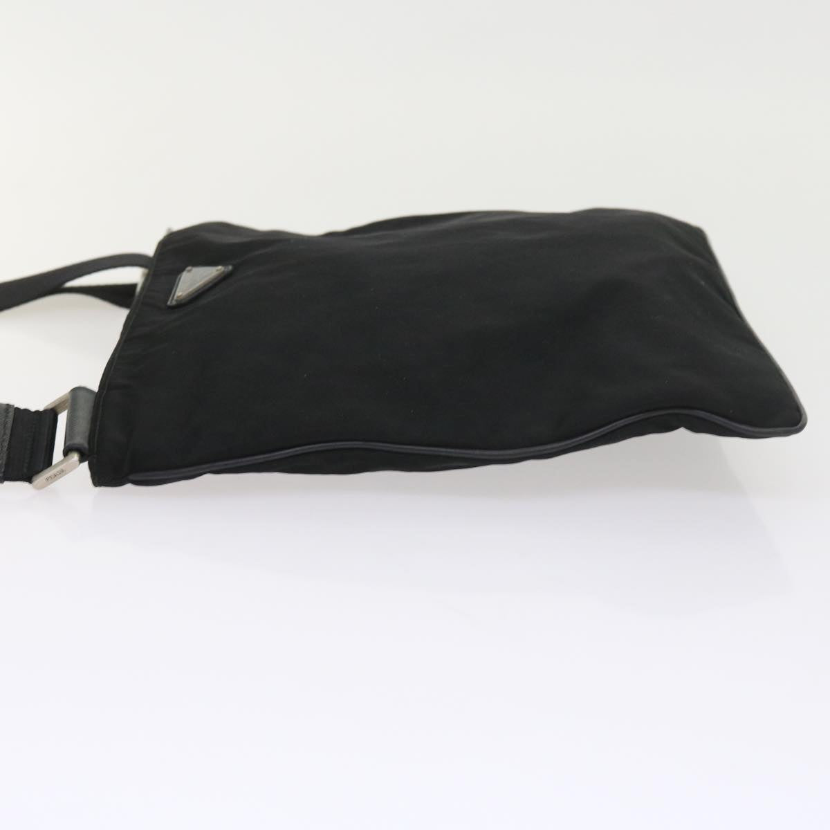 PRADA Shoulder Bag Nylon Black Auth fm2842