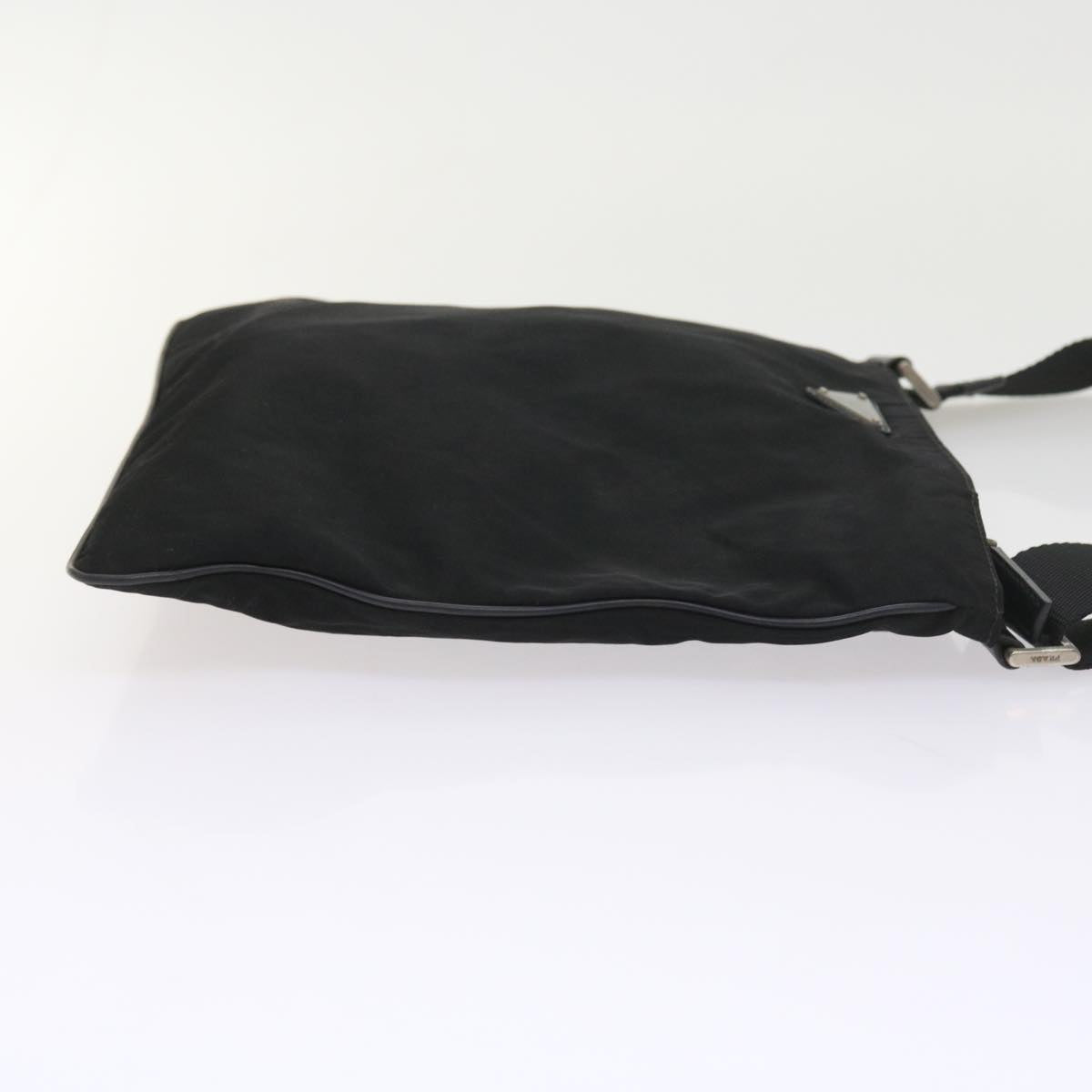 PRADA Shoulder Bag Nylon Black Auth fm2842