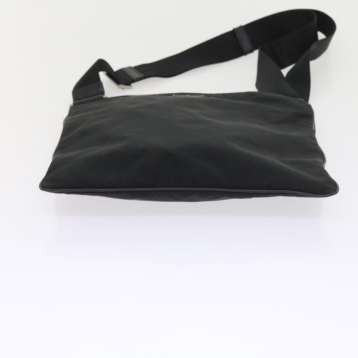 PRADA Shoulder Bag Nylon Black Auth fm2842