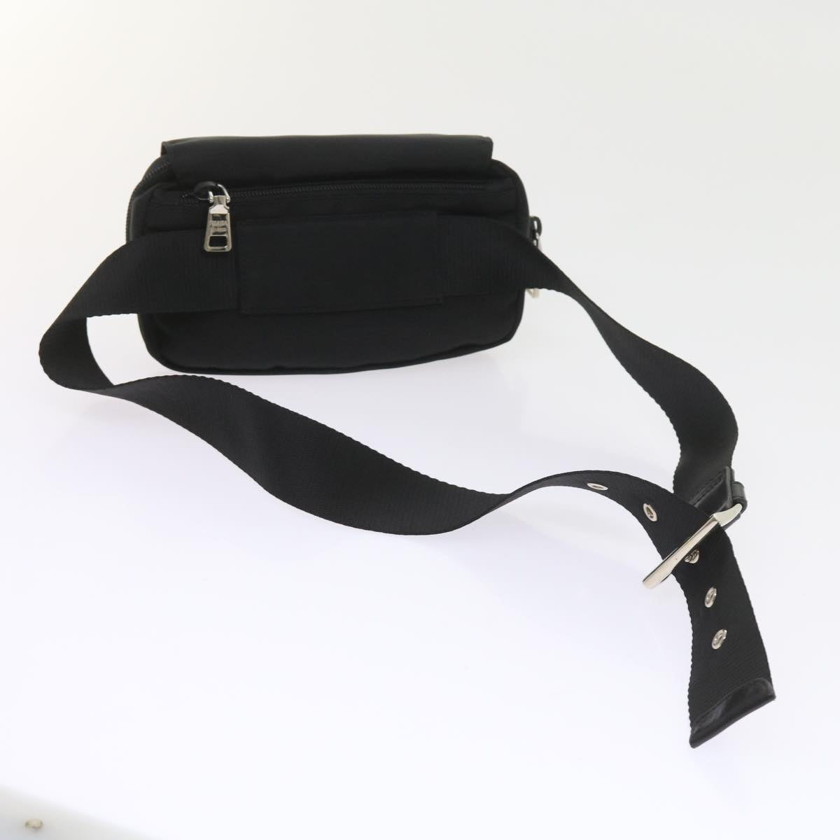 PRADA Waist bag Nylon Black Auth fm2924