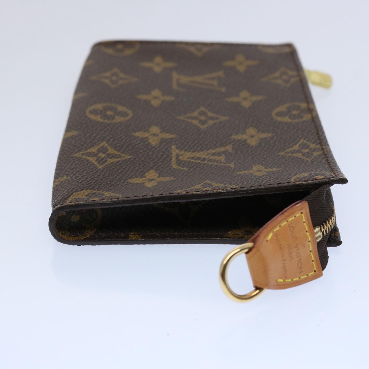 LOUIS VUITTON Monogram Bucket PM Accessory Pouch LV Auth fm2992