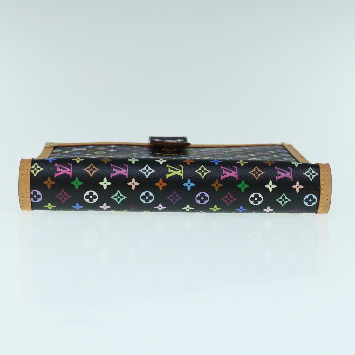 LOUIS VUITTON Multicolor Agenda GM Day Planner Cover Black R20893 Auth fm3102A