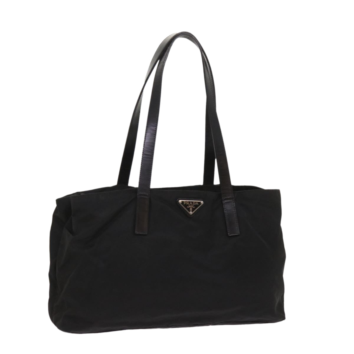 PRADA Tote Bag Nylon Black Auth fm3151