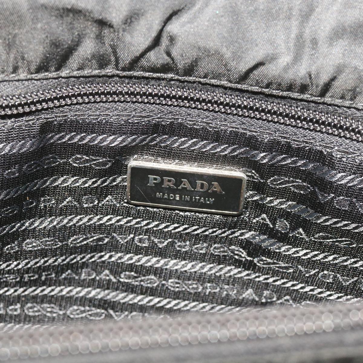 PRADA Tote Bag Nylon Black Auth fm3151