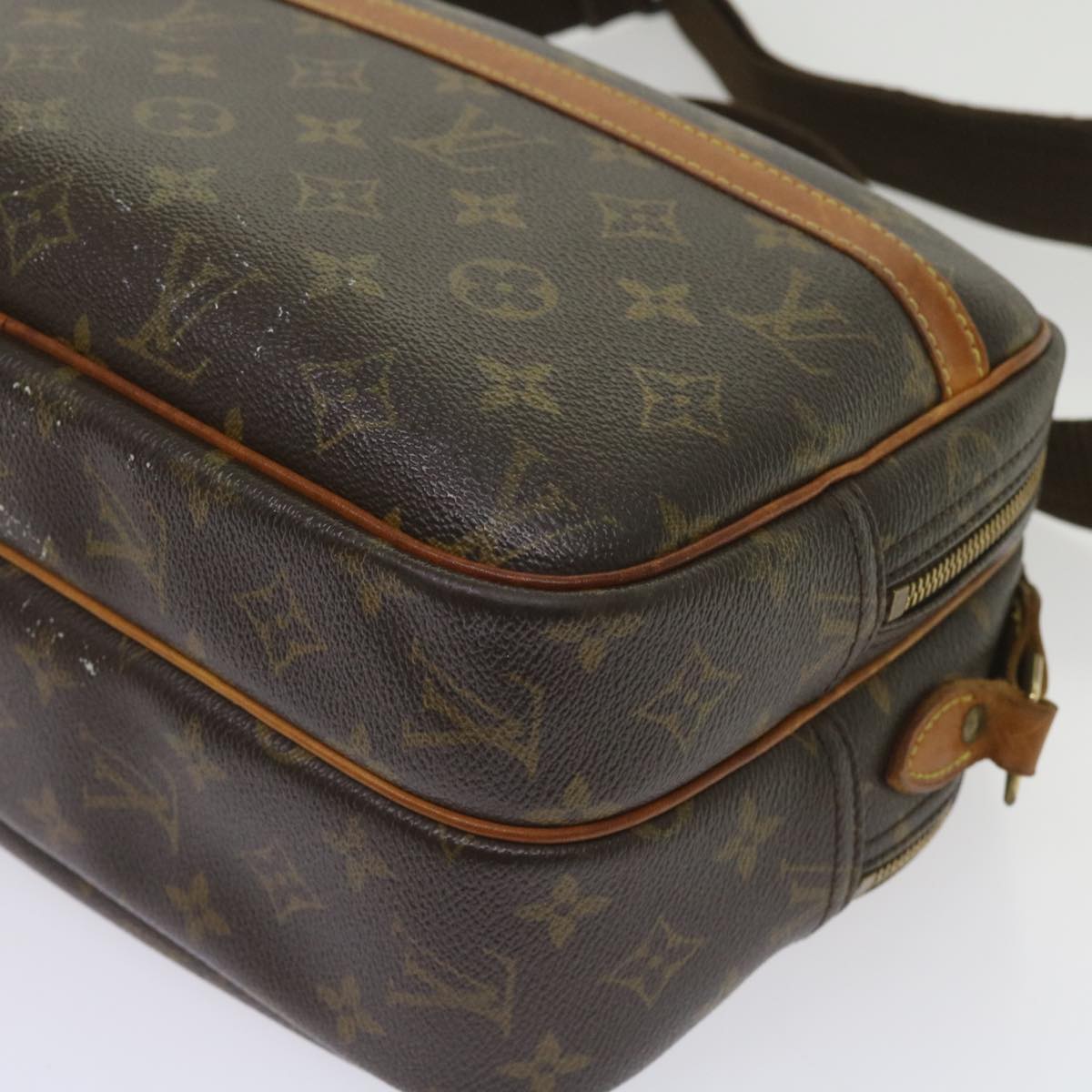 LOUIS VUITTON Monogram Reporter PM Shoulder Bag M45254 LV Auth fm3162