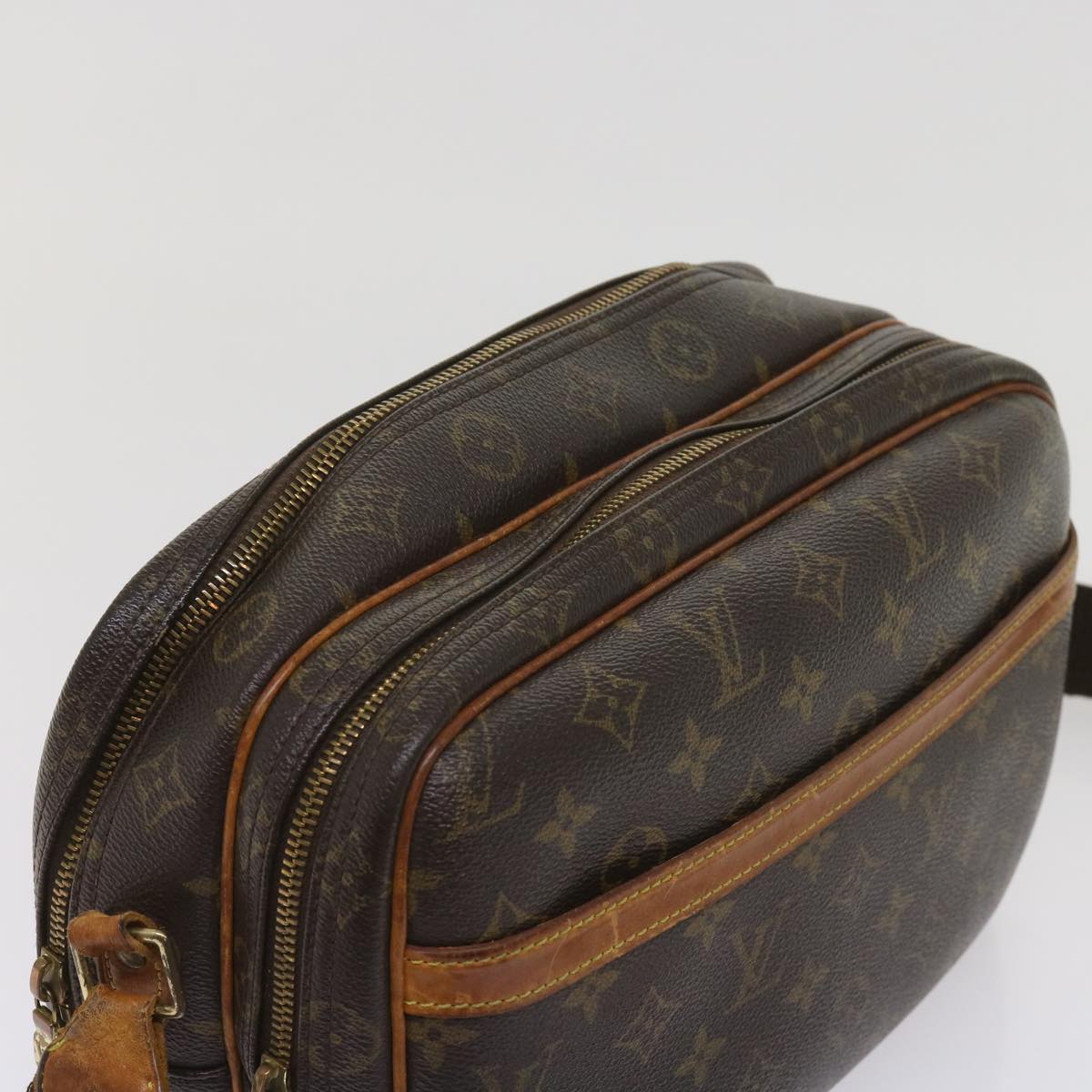 LOUIS VUITTON Monogram Reporter PM Shoulder Bag M45254 LV Auth fm3162