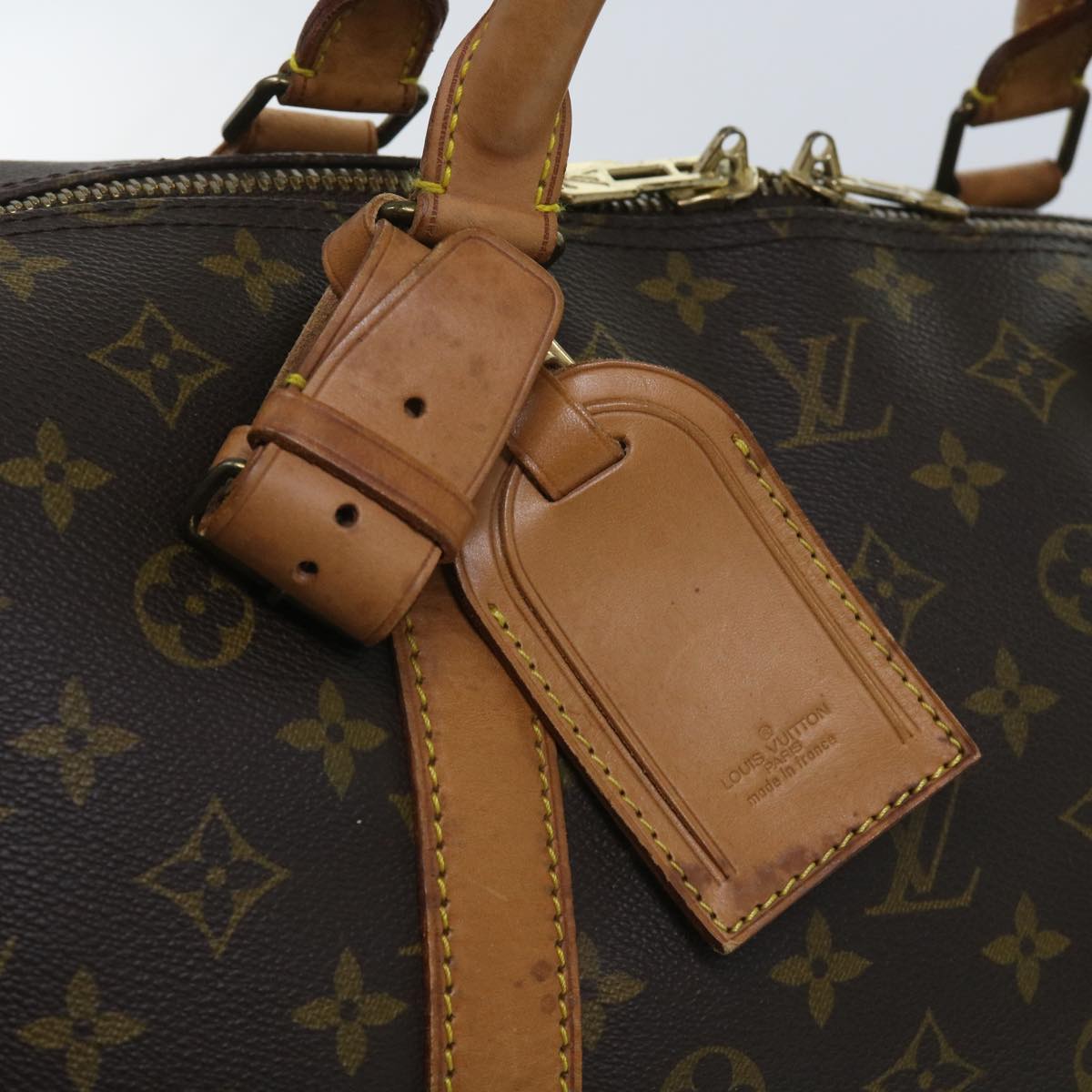 LOUIS VUITTON Monogram Keepall Bandouliere 60 Boston Bag M41412 LV Auth fm3165