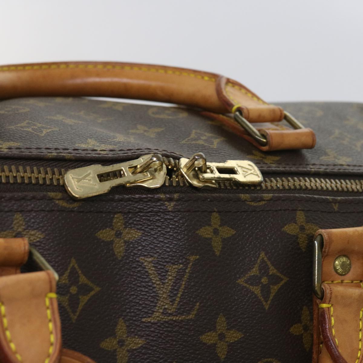 LOUIS VUITTON Monogram Keepall Bandouliere 60 Boston Bag M41412 LV Auth fm3165