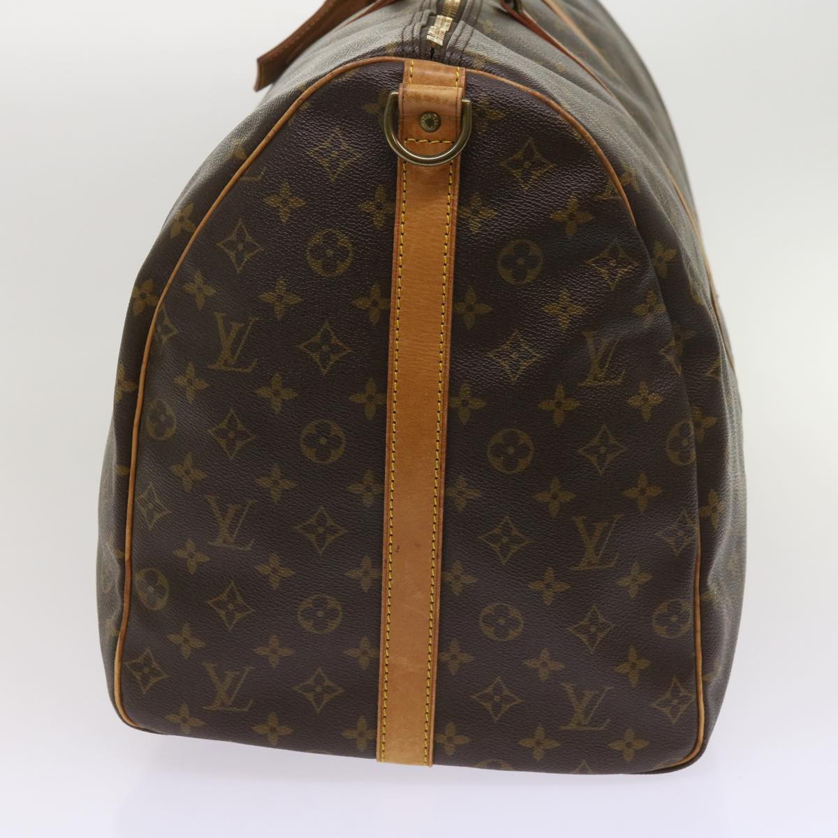 LOUIS VUITTON Monogram Keepall Bandouliere 60 Boston Bag M41412 LV Auth fm3165