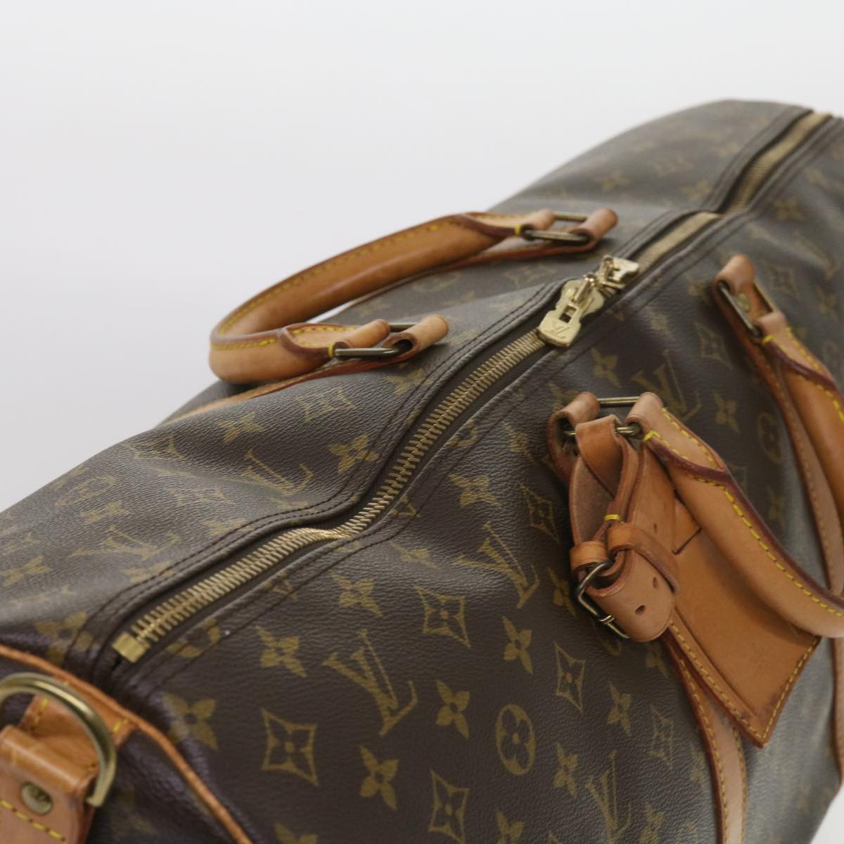 LOUIS VUITTON Monogram Keepall Bandouliere 60 Boston Bag M41412 LV Auth fm3165