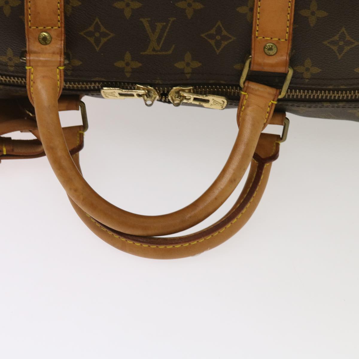 LOUIS VUITTON Monogram Keepall Bandouliere 60 Boston Bag M41412 LV Auth fm3165