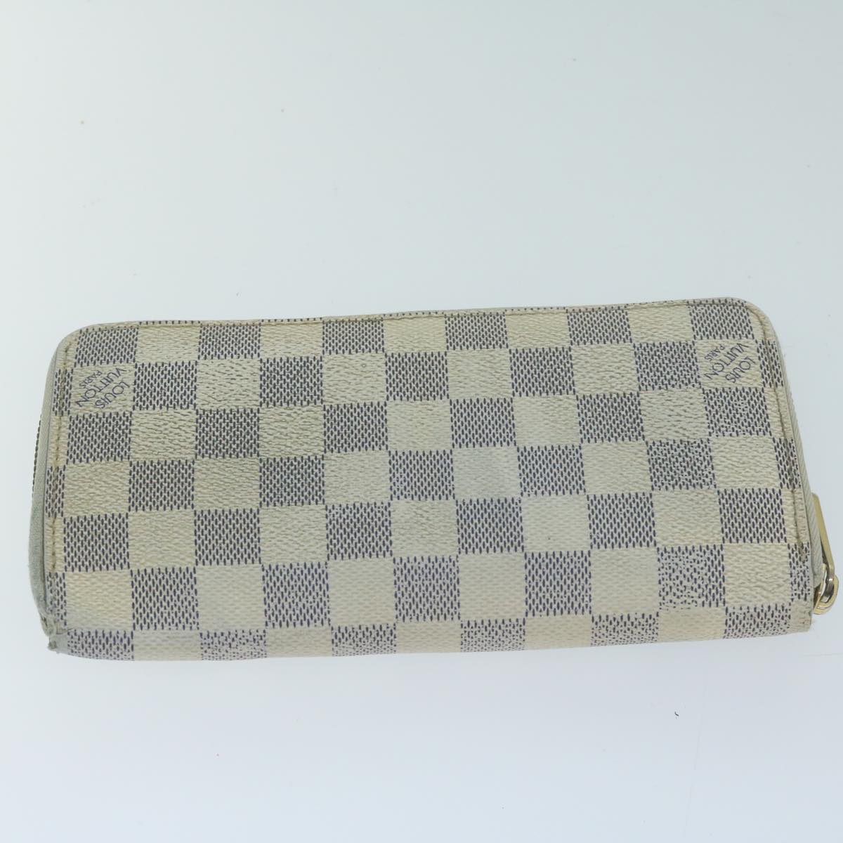 LOUIS VUITTON Damier Azur Zippy Wallet Wallet 3Set LV Auth fm3185