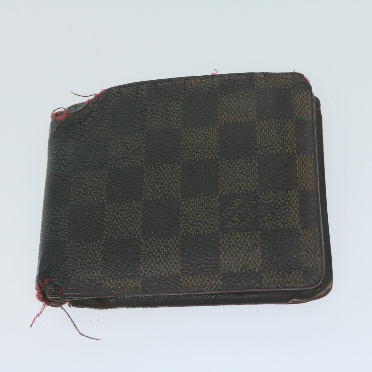 LOUIS VUITTON Damier Ebene Wallet 9Set LV Auth fm3188