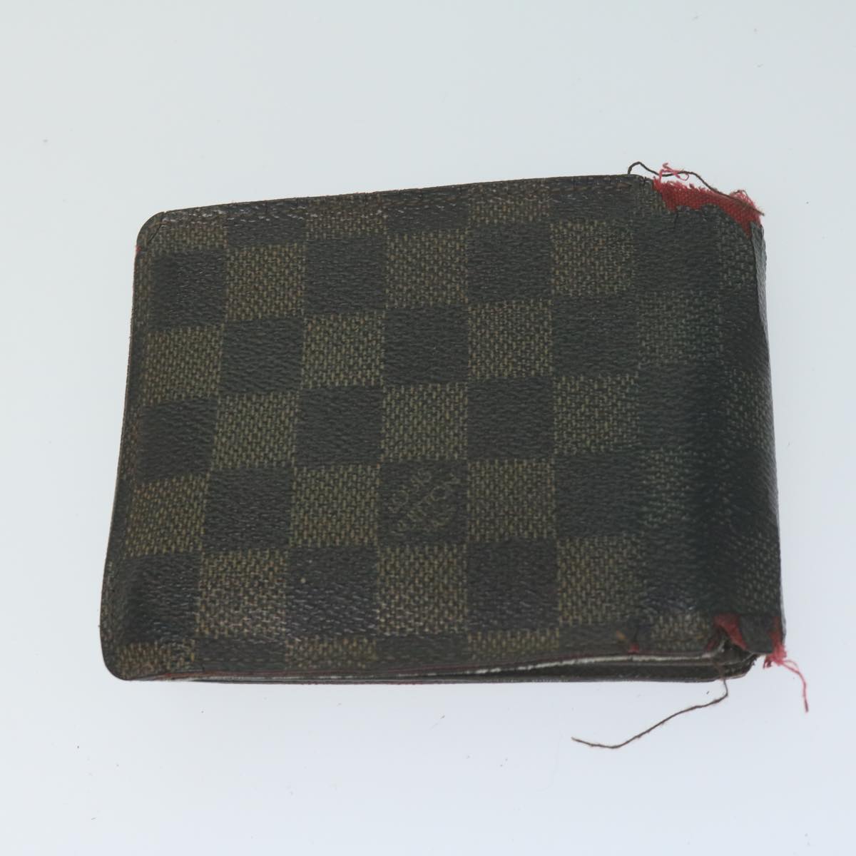 LOUIS VUITTON Damier Ebene Wallet 9Set LV Auth fm3188