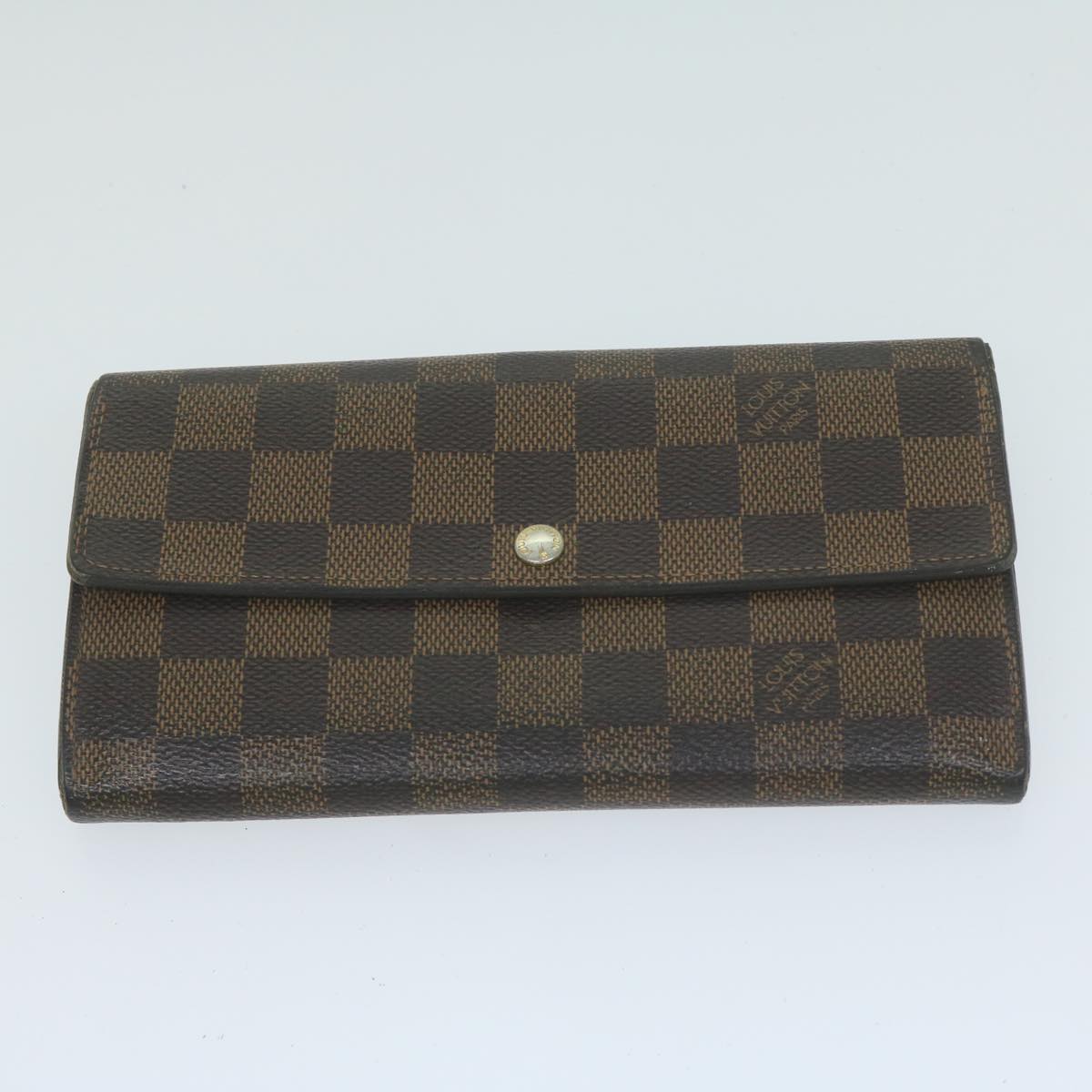 LOUIS VUITTON Damier Ebene Wallet 9Set LV Auth fm3188