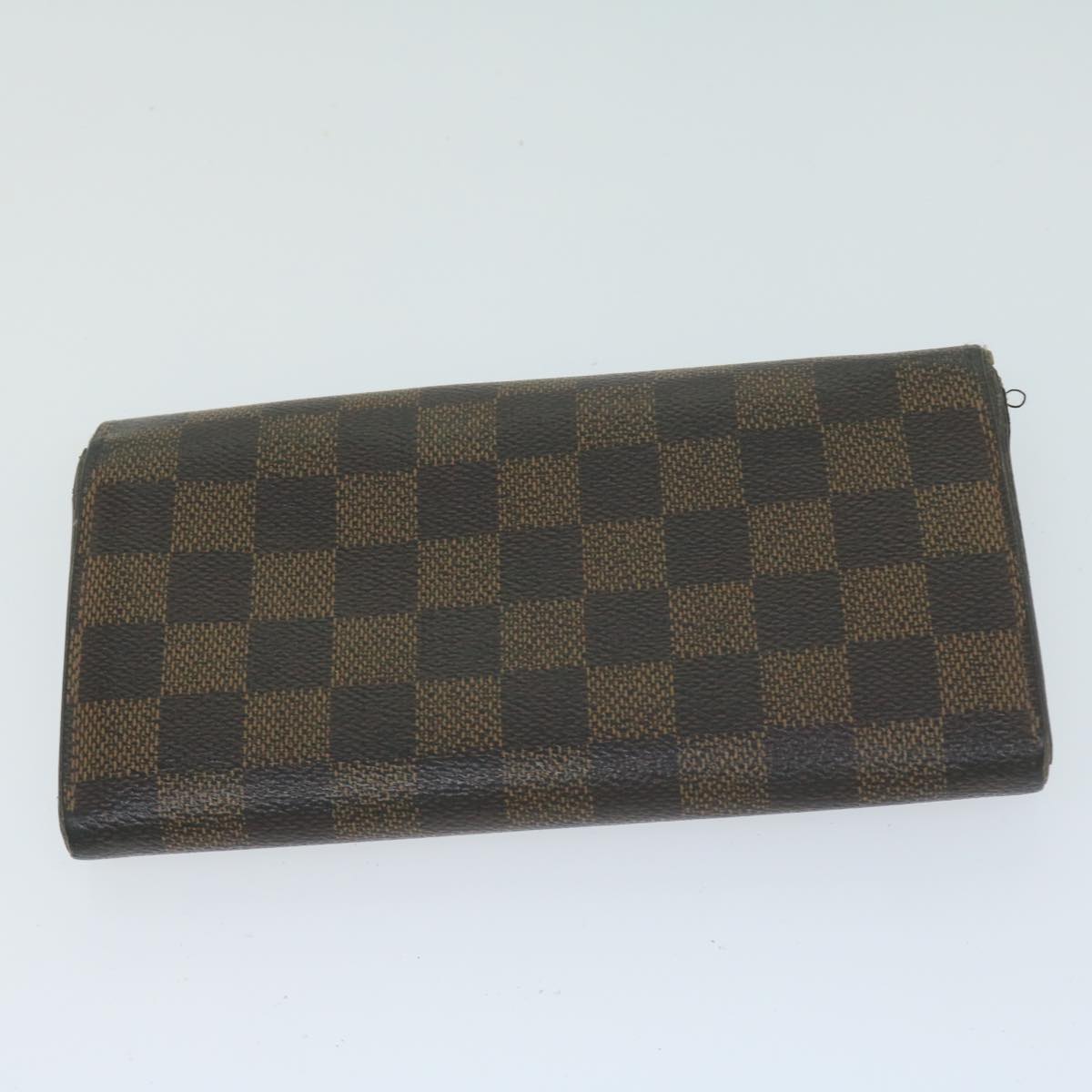 LOUIS VUITTON Damier Ebene Wallet 9Set LV Auth fm3188