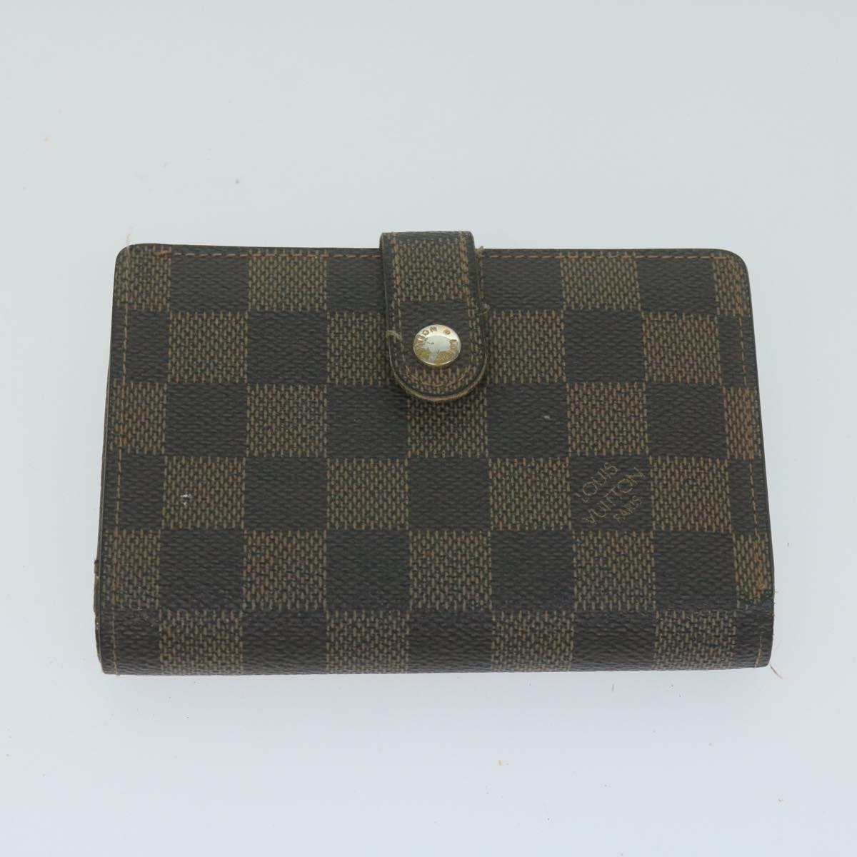 LOUIS VUITTON Damier Ebene Wallet 9Set LV Auth fm3188