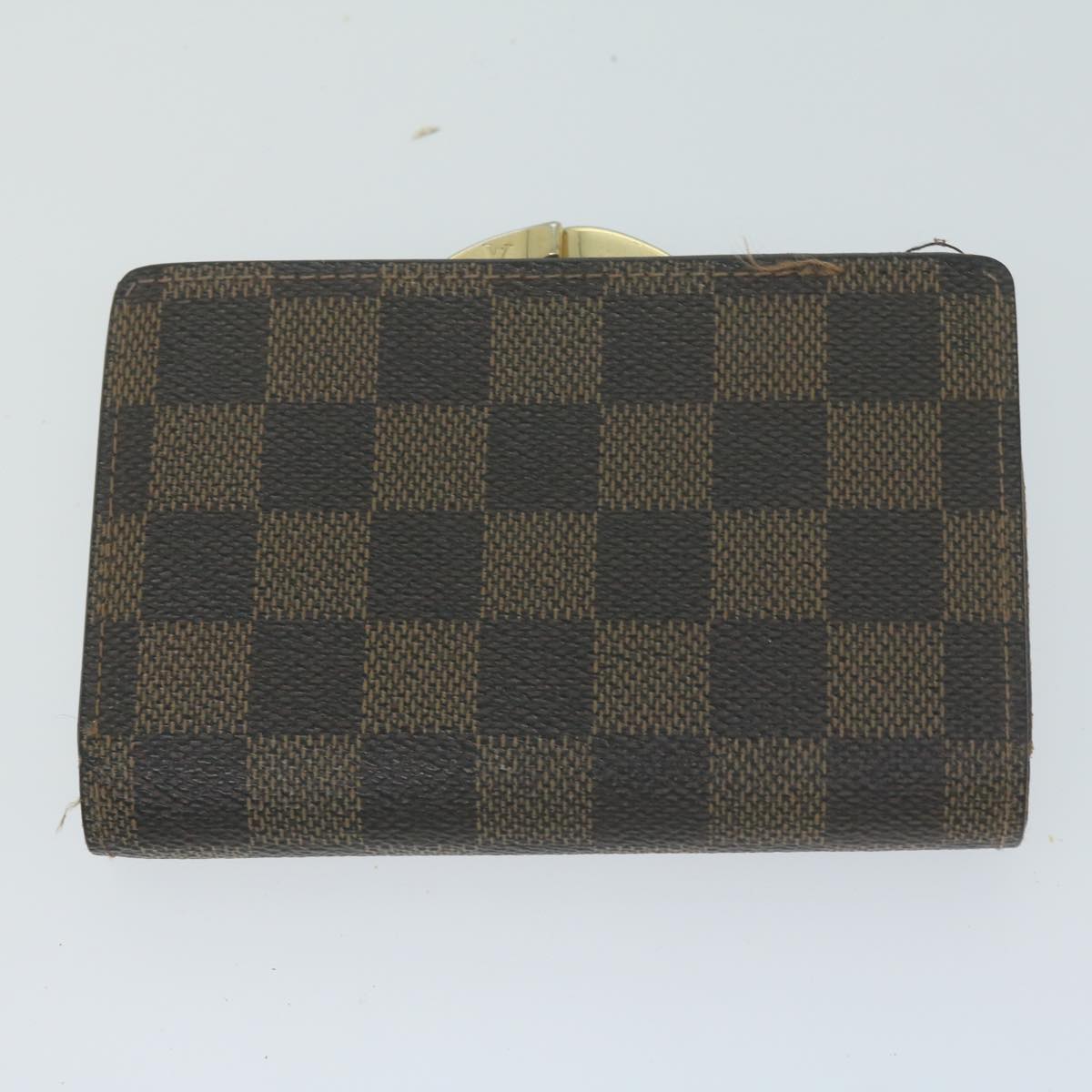 LOUIS VUITTON Damier Ebene Wallet 9Set LV Auth fm3188