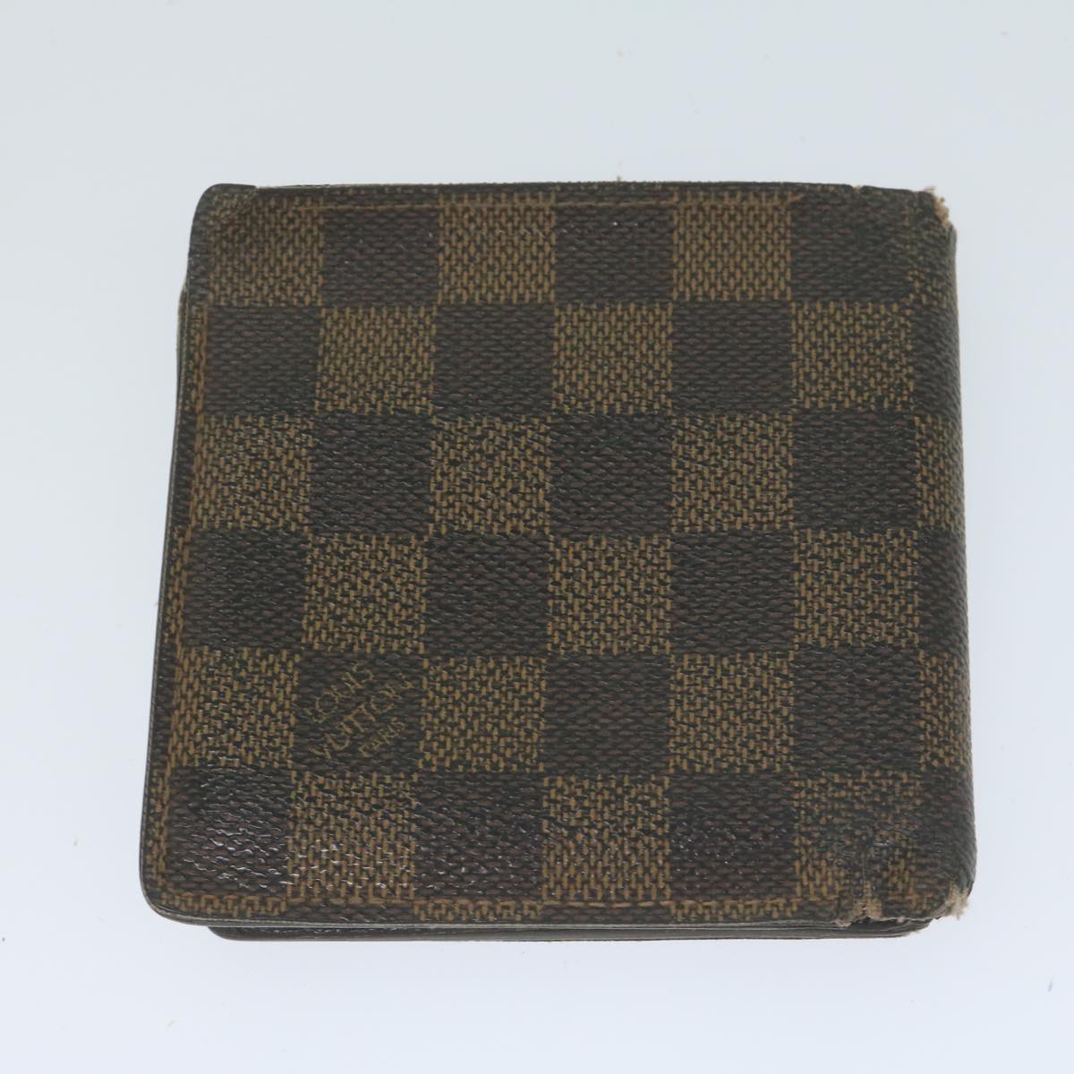 LOUIS VUITTON Damier Ebene Wallet 9Set LV Auth fm3188