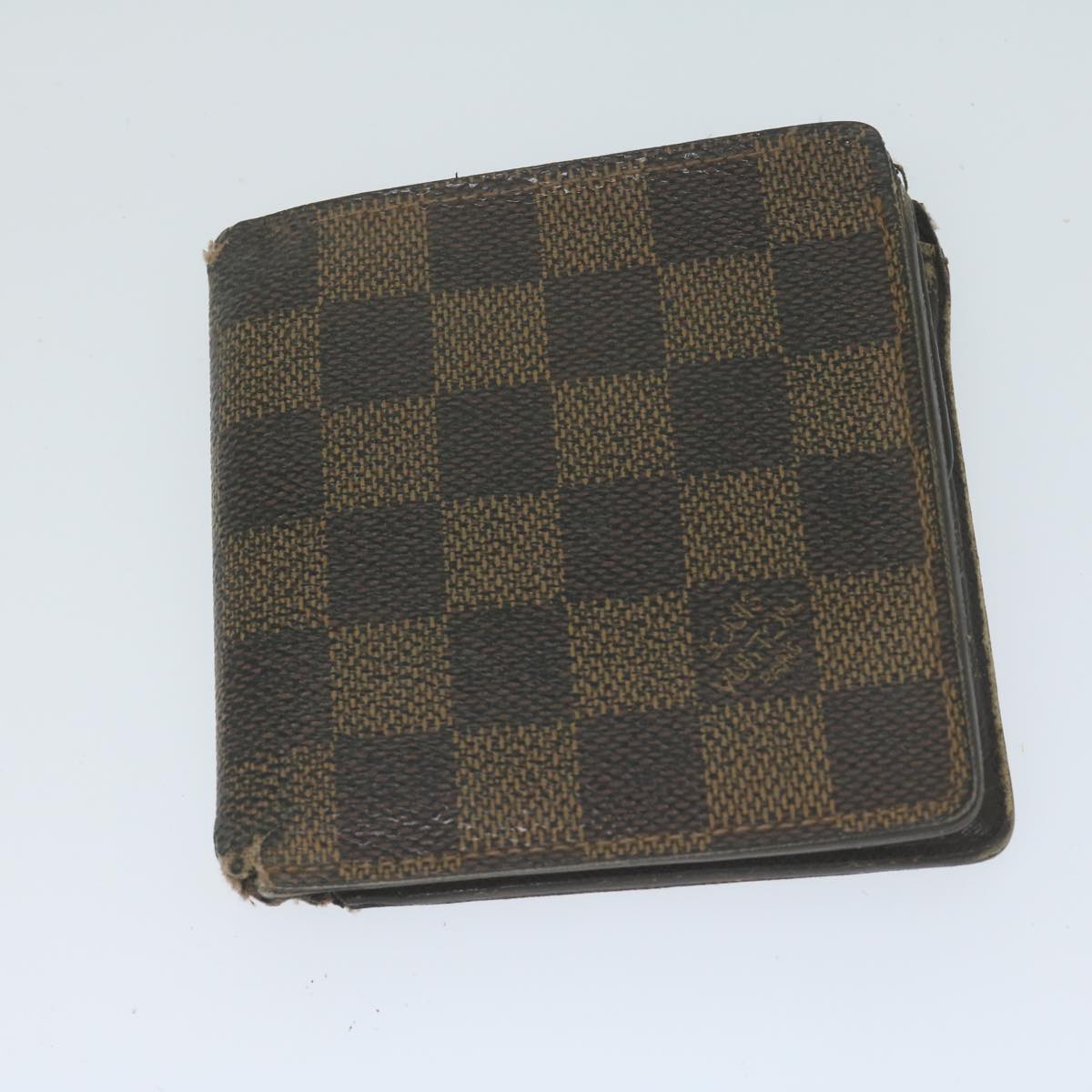 LOUIS VUITTON Damier Ebene Wallet 9Set LV Auth fm3188