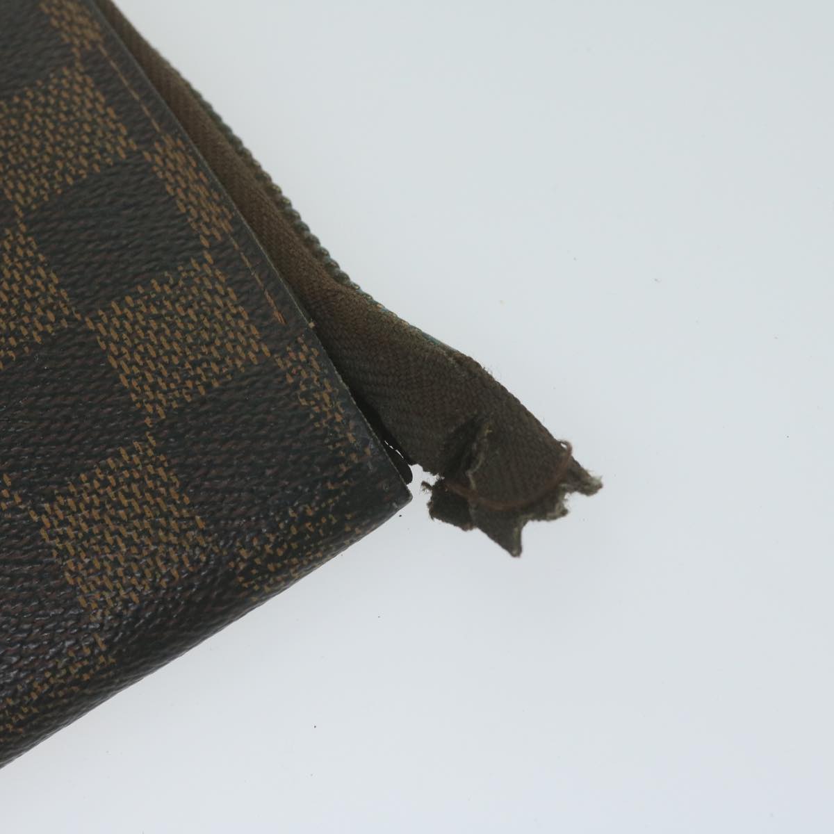 LOUIS VUITTON Damier Ebene Wallet 9Set LV Auth fm3188