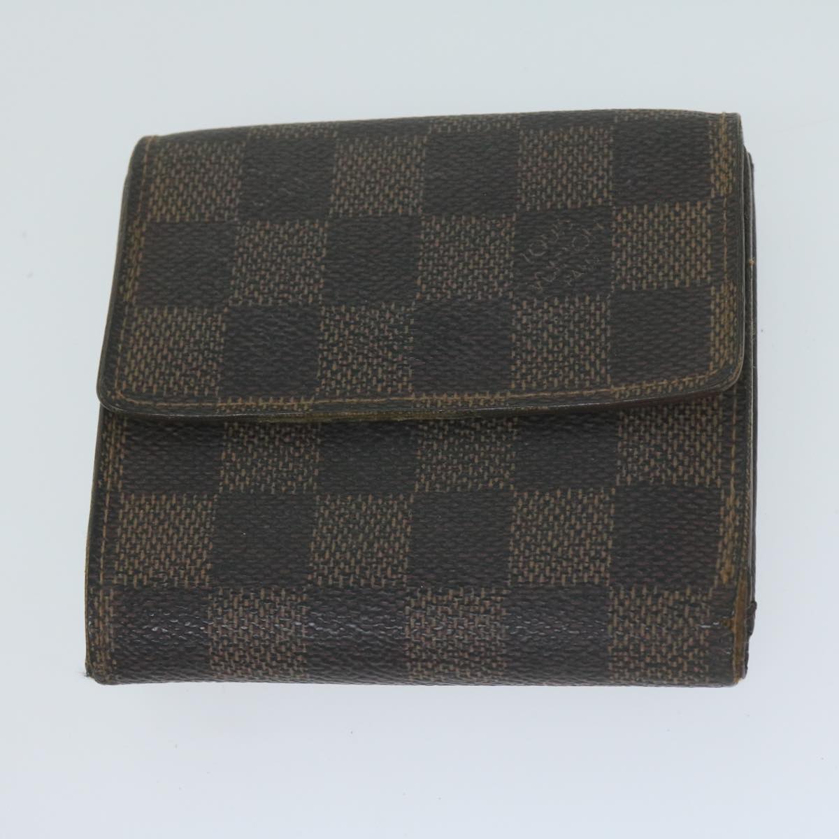 LOUIS VUITTON Damier Ebene Wallet 9Set LV Auth fm3188