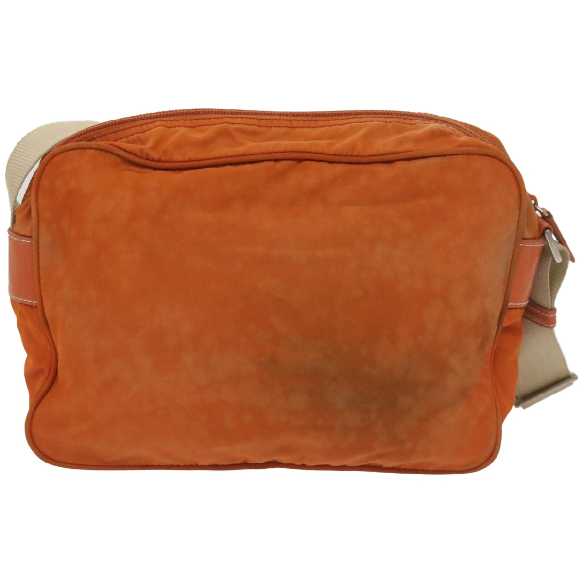 PRADA Shoulder Bag Nylon Orange Auth fm3214