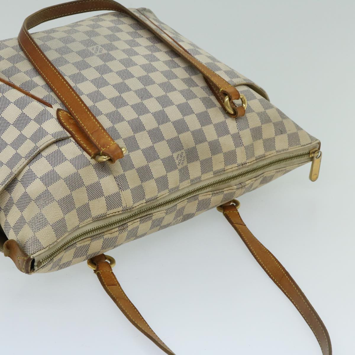 LOUIS VUITTON Damier Azur Totally MM Tote Bag N51262 LV Auth fm3223