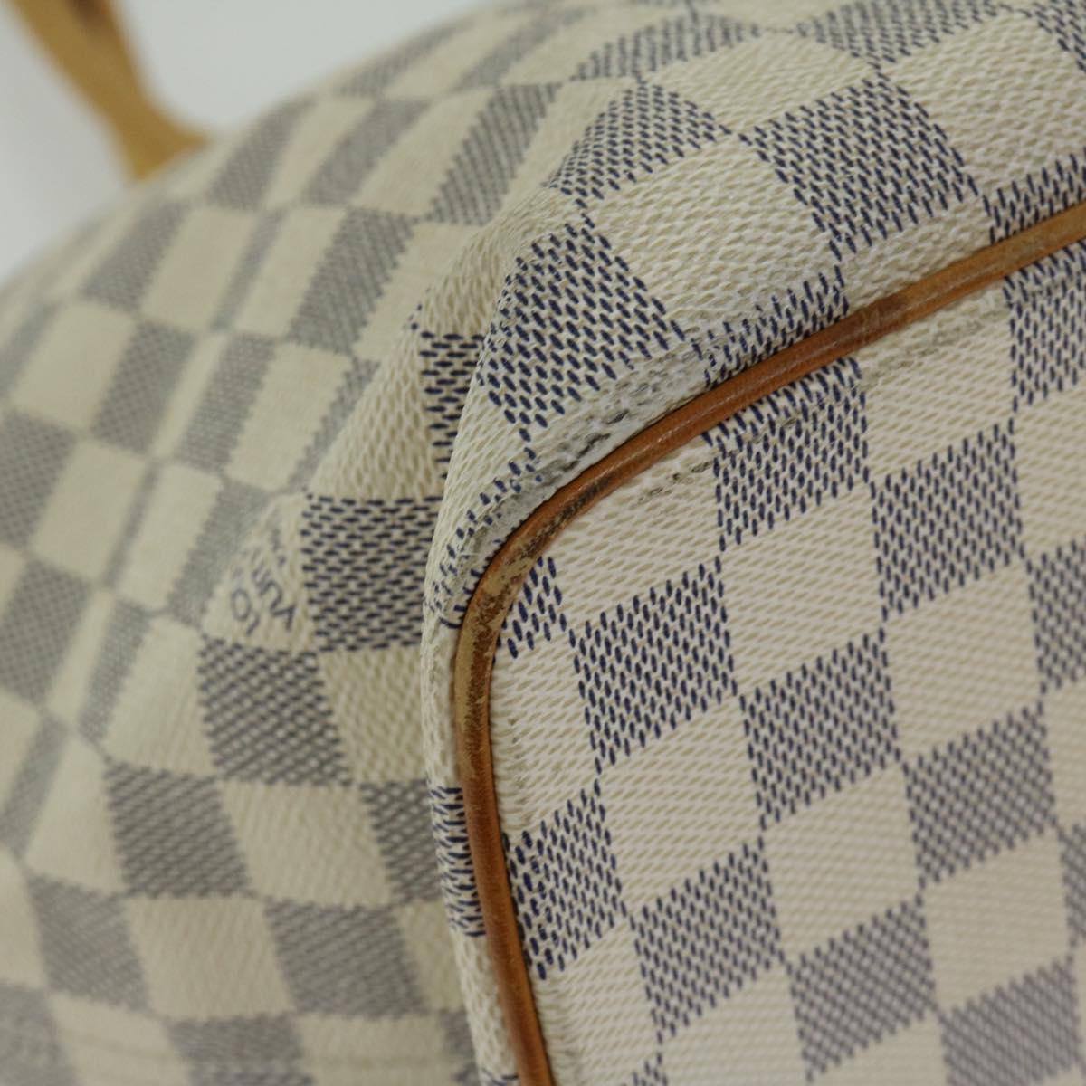 LOUIS VUITTON Damier Azur Saleya MM Tote Bag N51185 LV Auth fm3224