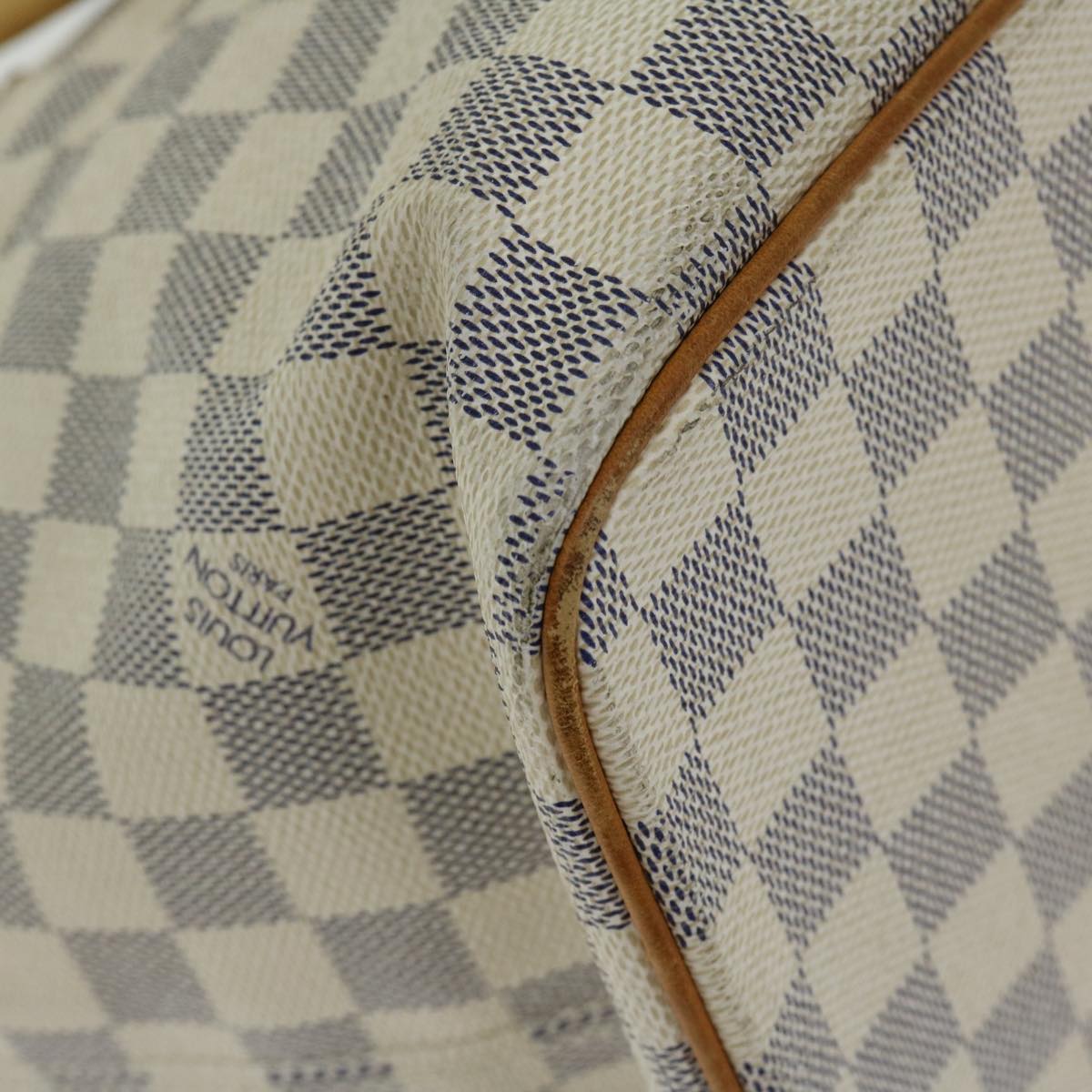 LOUIS VUITTON Damier Azur Saleya MM Tote Bag N51185 LV Auth fm3224