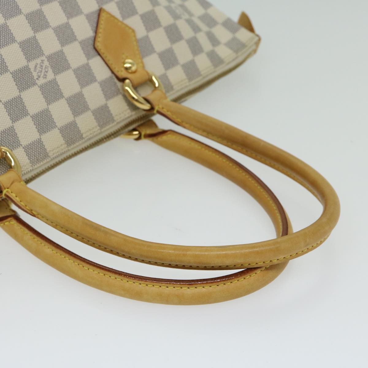 LOUIS VUITTON Damier Azur Saleya MM Tote Bag N51185 LV Auth fm3224