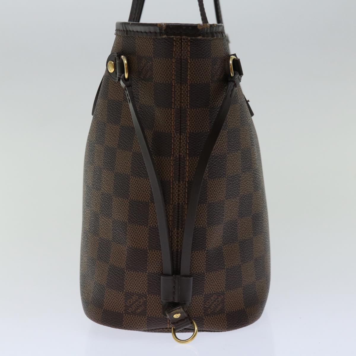 LOUIS VUITTON Damier Ebene Neverfull PM Tote Bag N51109 LV Auth fm3226